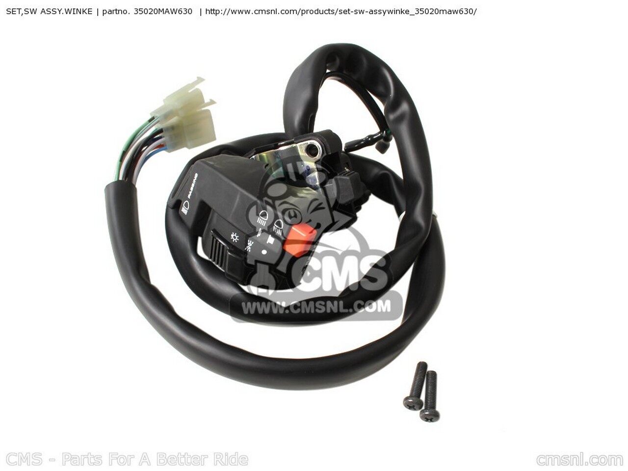 CMS シーエムエス SET，SW ASSY.WINKE XL650V TRANSALP 2000 Y ENGLAND