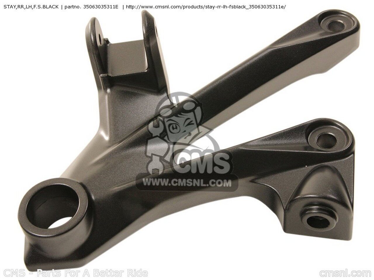 CMS シーエムエス STAY,RR,LH,F.S.BLACK ZX1400A6F NINJA ZX14 USA CALIFORNIA CANADA ZX1400A7F ZX1400A7FA KAWASAKI カワサキ その他ステップオプション・補修部品 ステップ 足回り|ウェビック 店