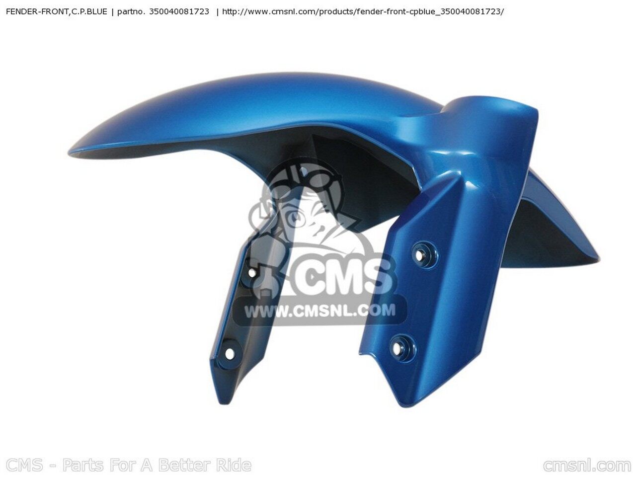 CMS シーエムエス FENDER-FRONT，C.P.BLUE KLE650A8F VERSYS USA KLE650A9F KAWASAKI カワサキ フロントフェンダー フェンダー関連 外装