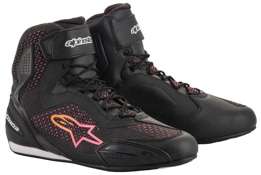 alpinestars アルパインスターズ STELLA FASTER-3 RIDEKNIT SHOE レディー［ステラファスタースリーライドニットシューズ ブラック／イエロー／ピンク］ライディングシューズ ライディングシューズ フットウェア
