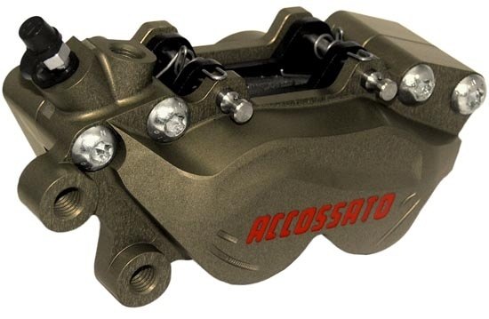 ACCOSSATO アコサット ブレーキキャリパー 4ポット 34mm/29.5mm 40mm PZ013 取付ピッチ キャリパー ブレーキ|ウェビック 店