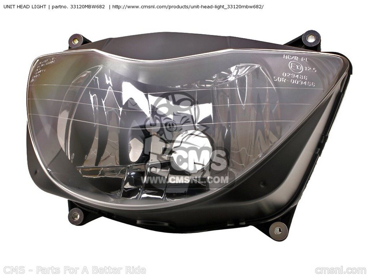 CMS シーエムエス UNIT HEAD LIGHT CBR600F HURRICANE Y AUSTRALIA BRAZIL KOREA MEXICO CBR600F4 SUPERSPORT CANADA HONDA ホンダ ヘッドライト 灯火類 電装系