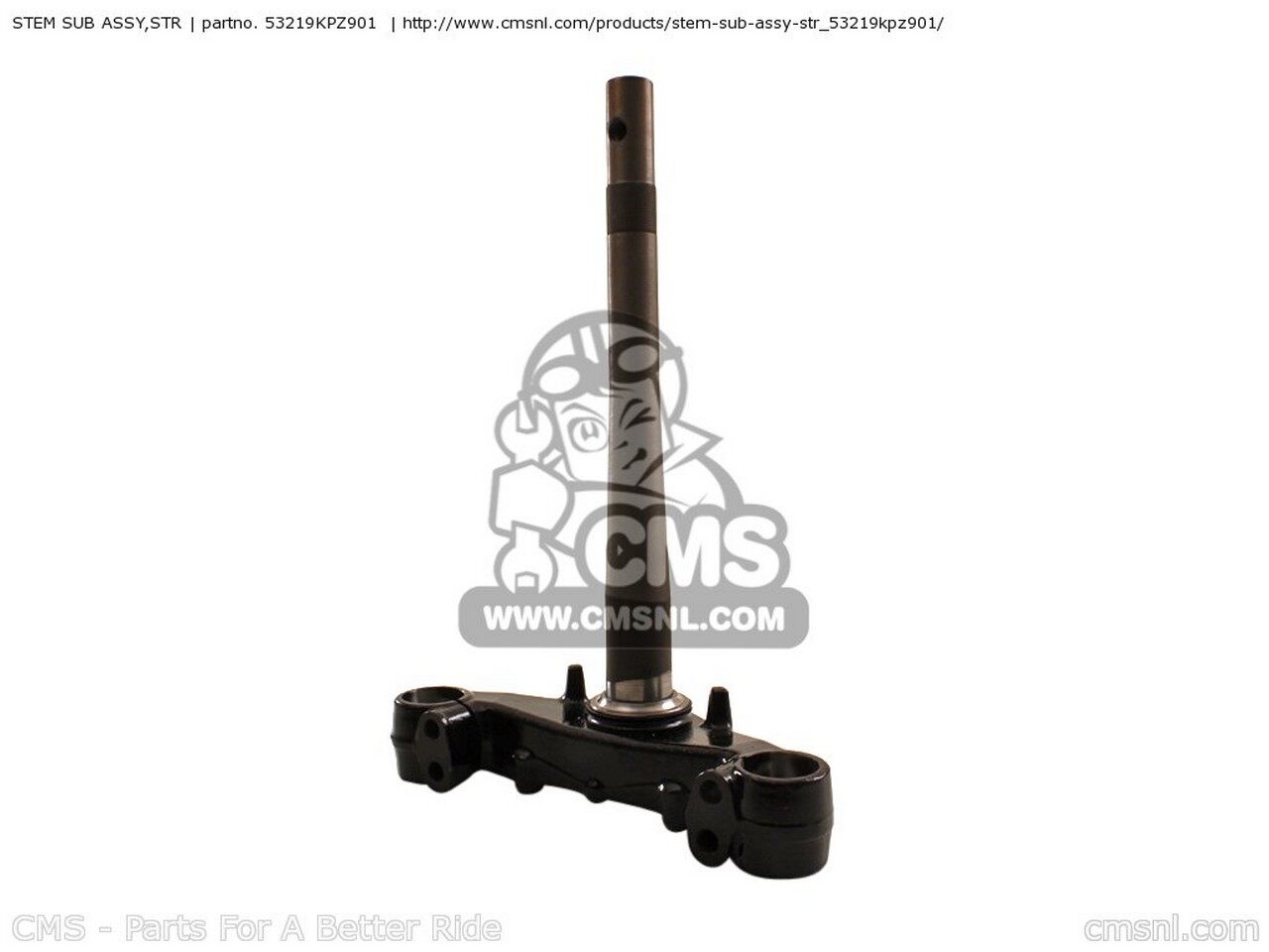 CMS シーエムエス STEM SUB ASSY，STR HONDA ホンダ トリプルツリー・ステム・アンダーブラケット ハンドル