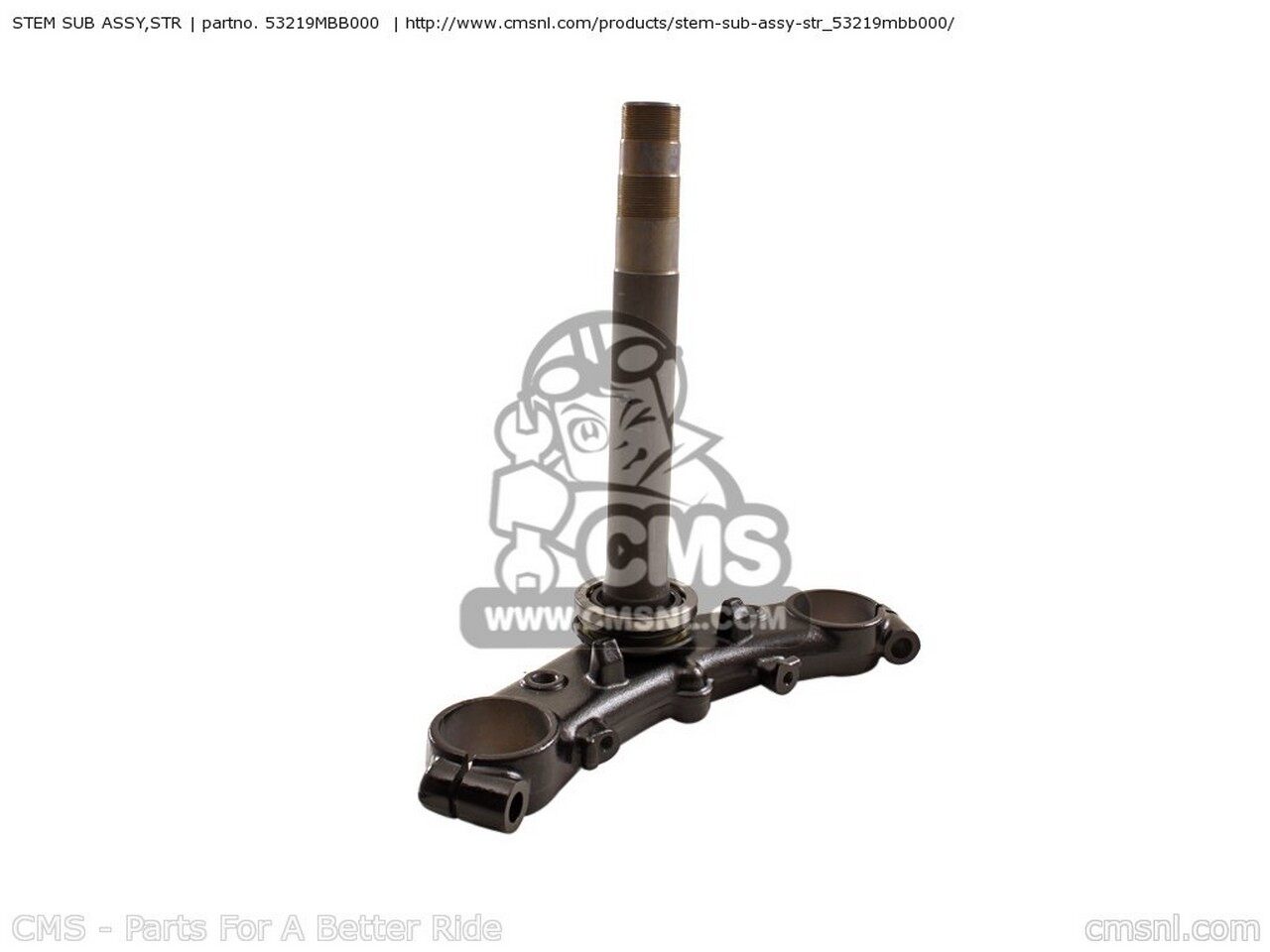 CMS シーエムエス STEM SUB ASSY，STR VTR1000F FIRESTORM Y AUSTRALIA AUSTRIA / ASV CANADA LL ENGLAND EUROPEAN DIRECT SALES FINLAND FRANCE GERMANY ITALY NORTHERN EUROPE SWITZERLAND 1 2 3 TYPE 4 5 IRELAND 6 SUPERHAWK 2000 USA HONDA ホンダ ハンドル