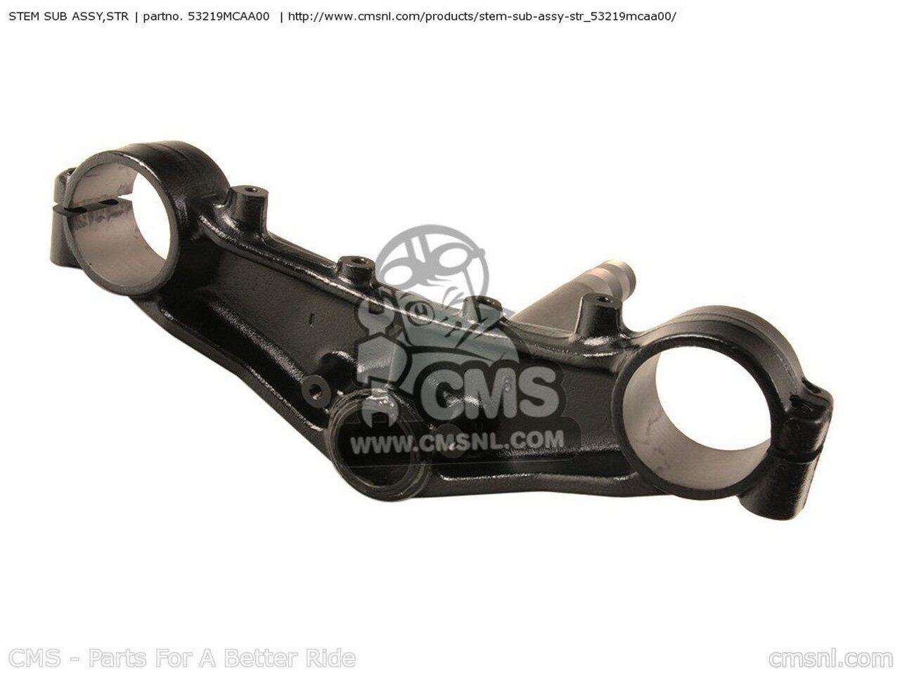 CMS シーエムエス STEM SUB ASSY，STR GL1800 GOLDWING 3 USA 4 5 6 AUSTRALIA / GH BRAZIL ENGLANDGH EUROPEAN DIRECT SALES FRANCE CMF IRELAND GL1800A KMH CANADA ENGLAND HONDA ホンダ トリプルツリー・ステム・アンダーブラケット ハンドル