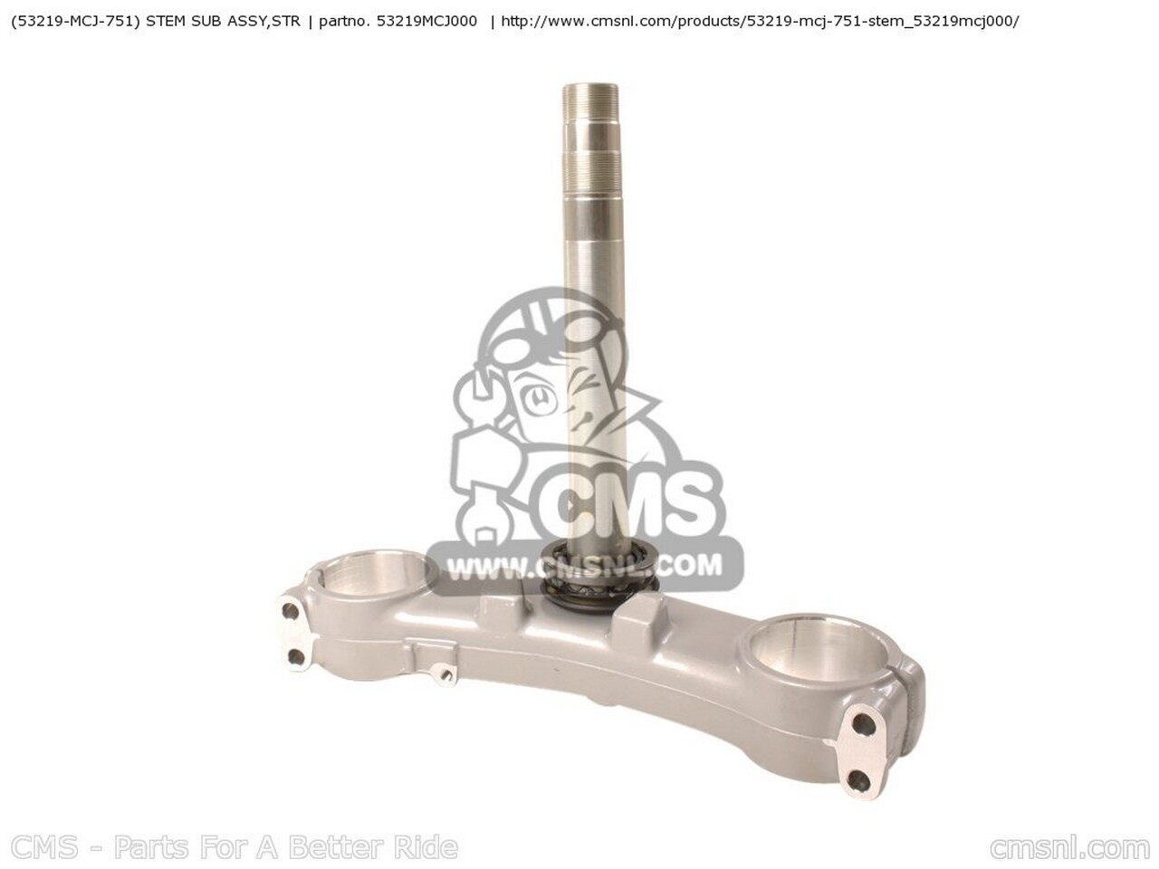 CMS シーエムエス (53219-MCJ-751) STEM SUB ASSY,STR CBR900RR Y USA FIREBLADE 1 ENGLAND HONDA ホンダ トリプルツリー・ステム・アンダーブラケット ハンドル|ウェビック 店