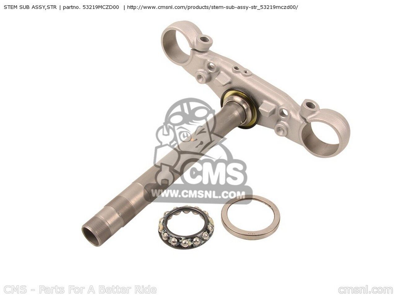 CMS シーエムエス STEM SUB ASSY，STR CB900F 2002 2 AUSTRALIA CANADA ENGLAND 2003 3 KOREA USA 2004 4 2005 5 IRELAND 2006 6 2007 7 HORNET EUROPEAN DIRECT SALES FRANCE GERMANY NETHERLANDS HONDA ホンダ トリプルツリー・ステム・アンダーブラケット ハンドル 51,973円