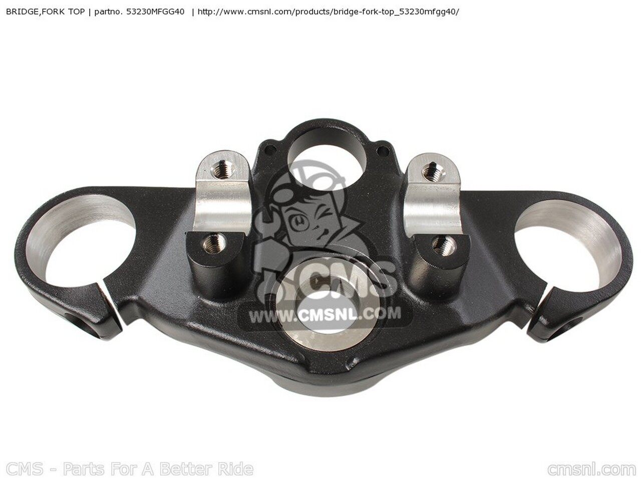 CMS シーエムエス BRIDGE，FORK TOP CB600F 2008 8 AUSTRALIA 9 / ABS ST 2010 A HORNET 2007 7 ENGLAND EUROPEAN DIRECT SALES TYPE 2 FRANCE CMF 25K SPAIN MKH 2SP 2009 CB600F3 CB600FA 2F 2011 B HONDA ホンダ トップブリッジ ハンドル周辺パーツ ハンドル