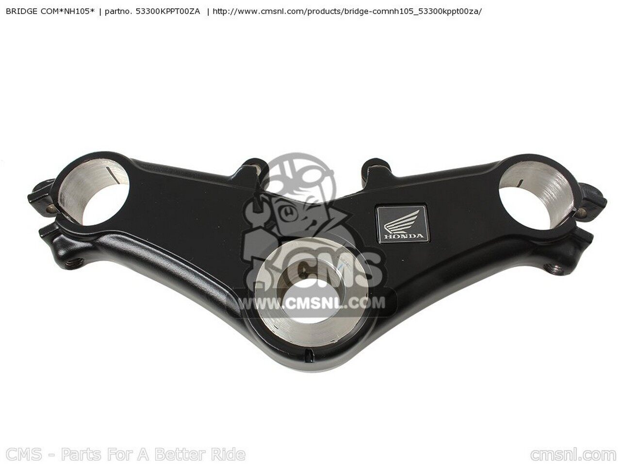 CMS シーエムエス BRIDGE COM*NH105* CBR125RW 2011 B AUSTRALIA / ST ENGLAND EUROPEAN DIRECT SALES FRANCE GERMANY KOREA HONDA ホンダ トップブリッジ ハンドル周辺パーツ ハンドル