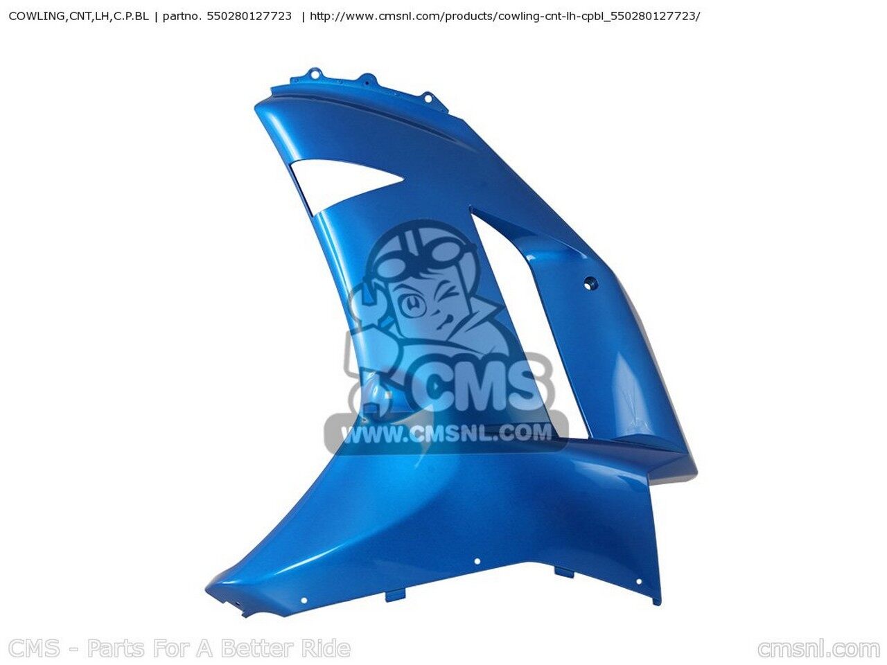 CMS シーエムエス COWLING，CNT，LH，C.P.BL ZX600P8F NINJA ZX6R USA KAWASAKI カワサキ サイドカウル・サイドカバー カウル関連 外装