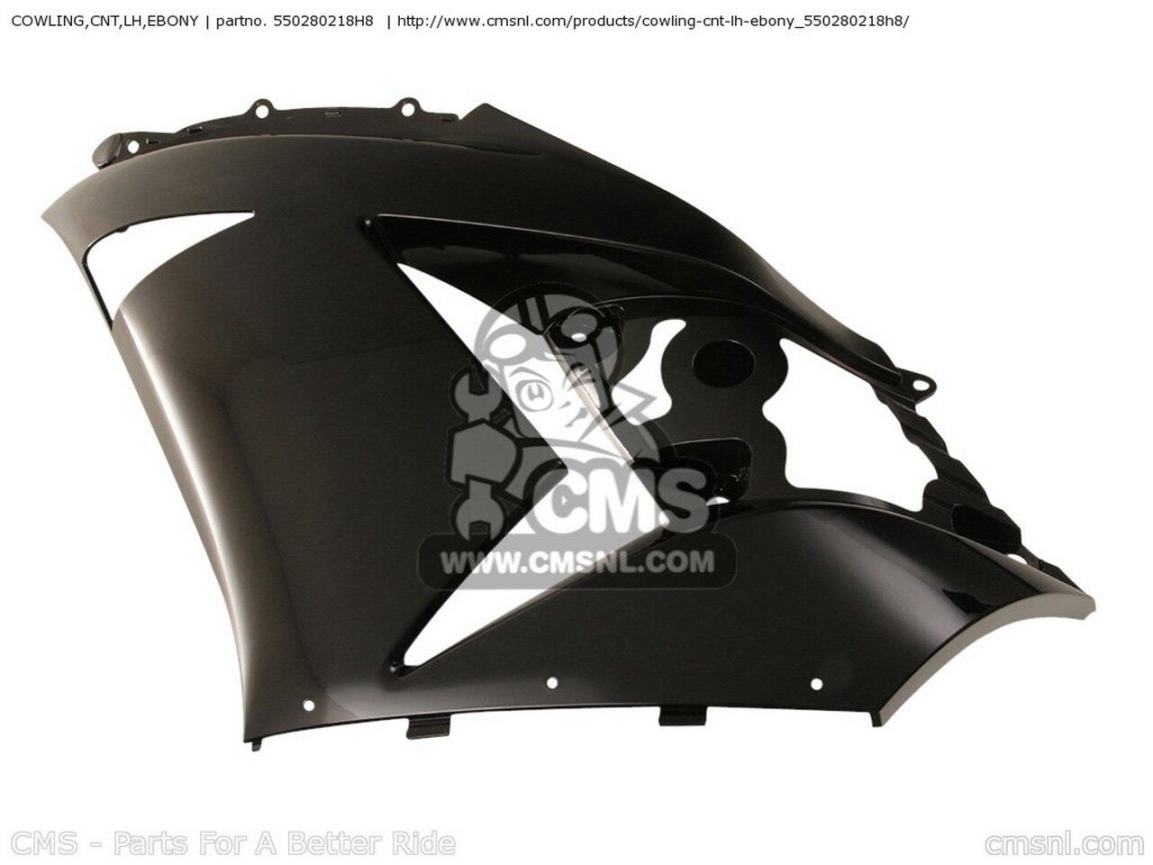 CMS シーエムエス COWLING，CNT，LH，EBONY ZX1400C9FB NINJA ZX14 USA KAWASAKI カワサキ サイドカウル・サイドカバー カウル関連 外装