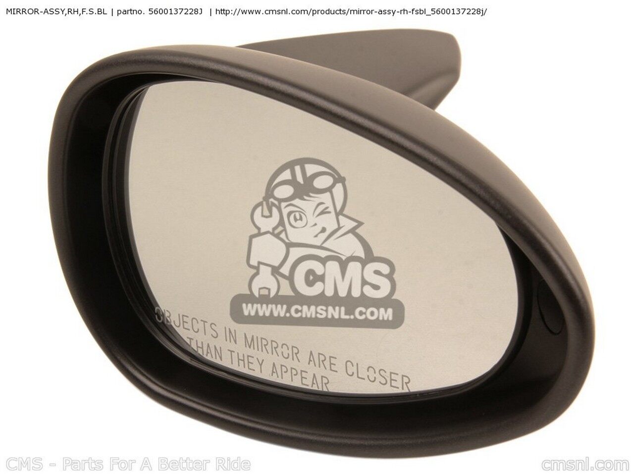 CMS シーエムエス MIRROR-ASSY,RH,F.S.BL JT1200-D1 JETSKI STX-12F 2005 USA JT1200-D7F 2007 JT1500-A2 STX-15F JT1500-A8F 2008 JT1500-AAF 2010 JT1500-ABF 2011 KAWASAKI カワサキ ミラー ハンドル|ウェビック 店