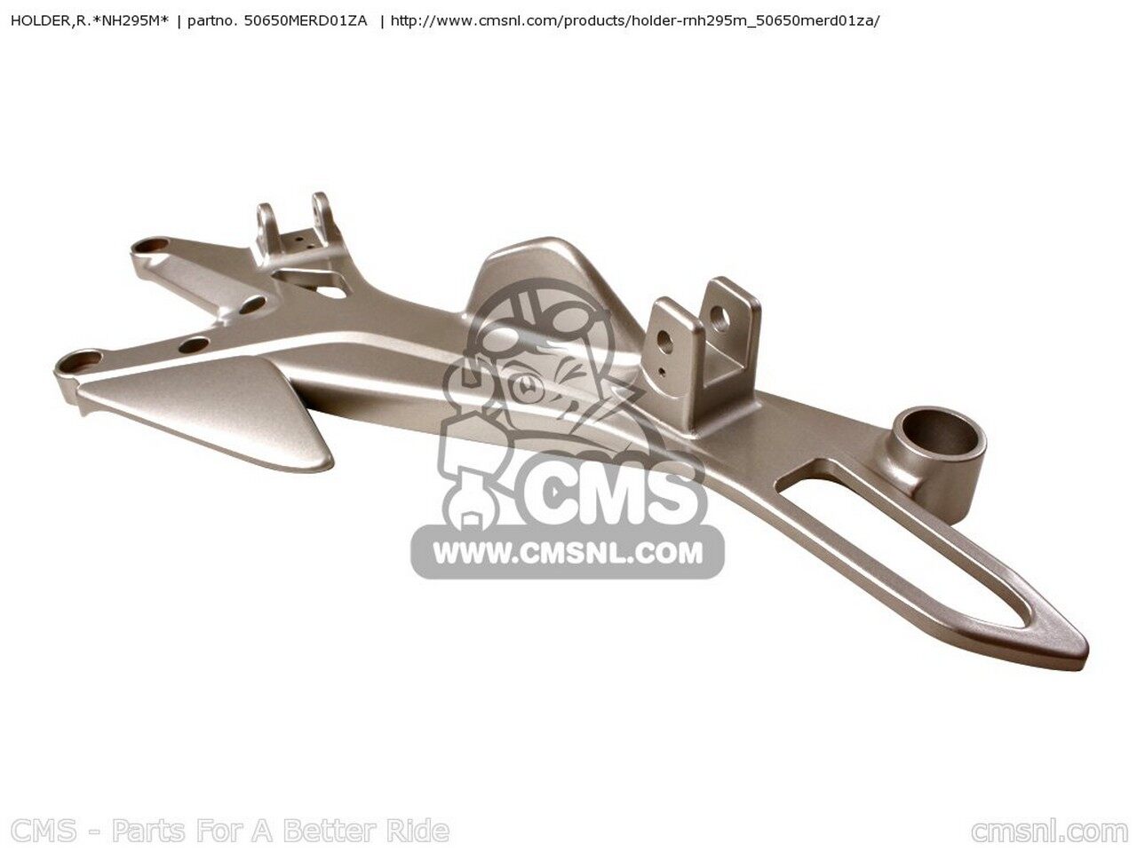CMS シーエムエス (50650-MER-D02ZA) HOLDER,R.*NH295M* CBF500 2006 6 ENGLAND EUROPEAN DIRECT SALES / 3ED 25K FRANCE CMF IRELAND CBF500A ABS CBF600N SPC CBF600NA HONDA ホンダ その他ステップオプション・補修部品 ステップ 足回り|ウェビック 店