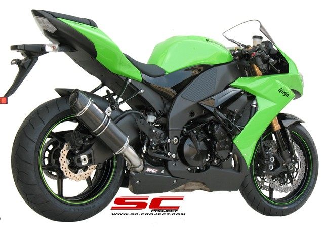 SC-PROJECT SCプロジェクト オーバル スリップオンサイレンサー ZX-10R KAWASAKI カワサキ スリップオンマフラー マフラー サイレンサータイプ：チタンサイレンサー (カーボン製テイルエンドカバー付き) 50,160円