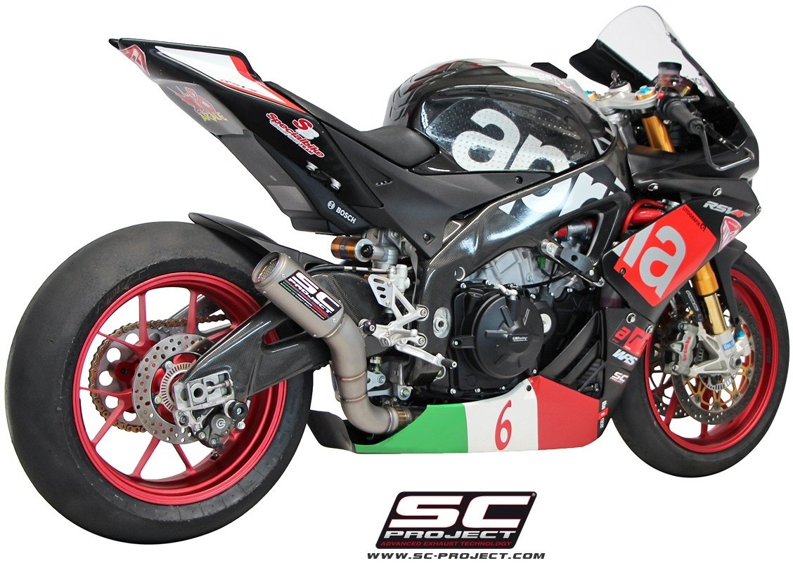 SC-PROJECT SCプロジェクト CR-Tスリップオンサイレンサー RSV4 APRILIA アプリリア スリップオンマフラー マフラー サイレンサータイプ:フルチタンサイレンサー|ウェビック 店