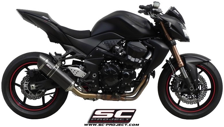 SC-PROJECT SCプロジェクト ショートオーバルスリップオンサイレンサー Z750 Z750R KAWASAKI カワサキ スリップオンマフラー マフラー サイレンサータイプ：カーボンサイレンサー(カーボン製テイルエンドカバー付き)