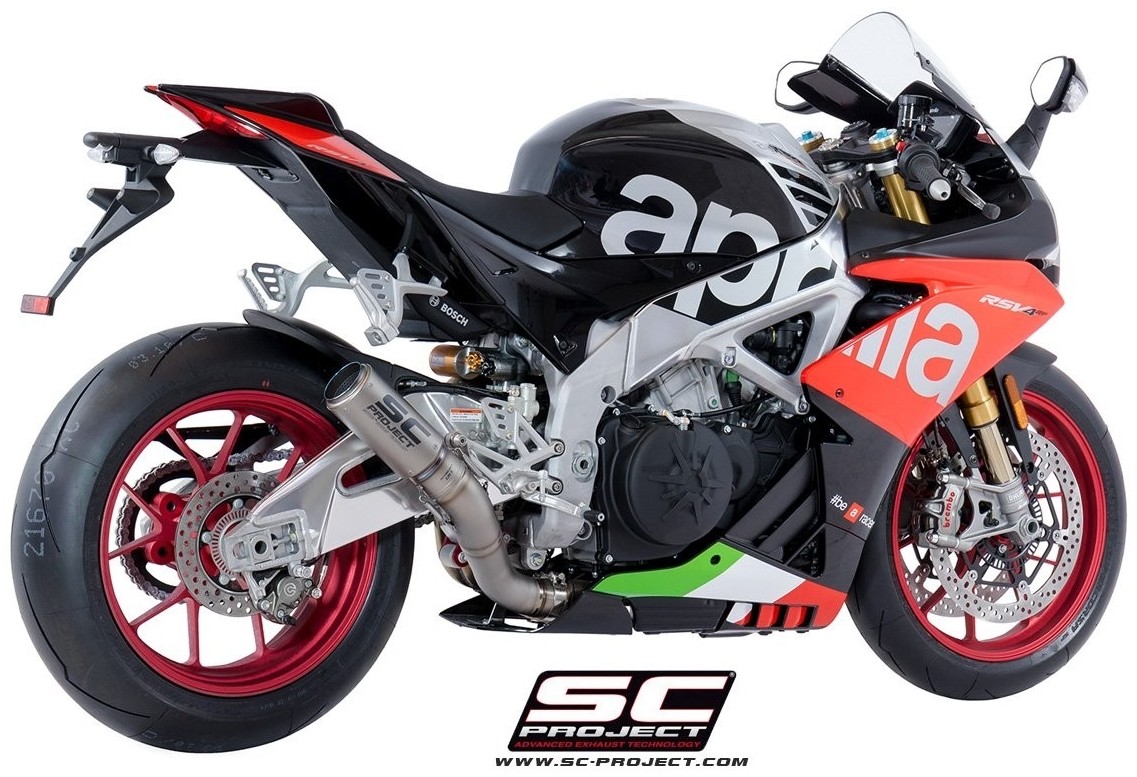 SC-PROJECT SCプロジェクト CR-Tスリップオンサイレンサー 'ハイポジション' RSV4 RF RR APRILIA アプリリア スリップオンマフラー マフラー タイプ:フルチタンサイレンサー