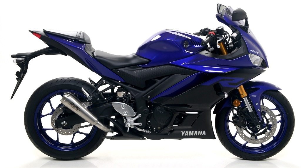 ARROW アロー Pro Race サイレンサー YZF R3 YAMAHA ヤマハ スリップオンマフラー マフラー サイレンサー材質:ダークステンレス|ウェビック 店