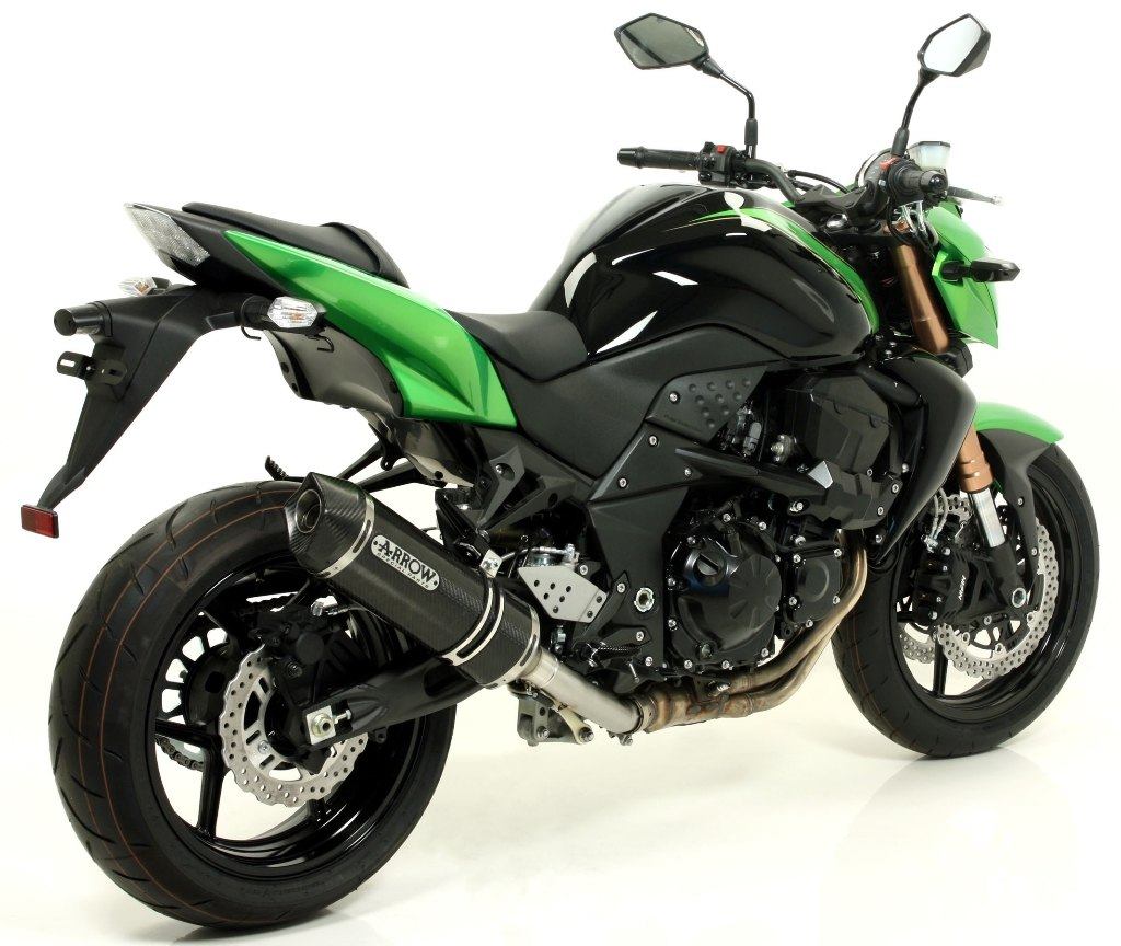 ARROW アロー RACE-TECH サイレンサー Z 750 R 800 E KAWASAKI カワサキ スリップオンマフラー マフラー サイレンサー材質：カーボン