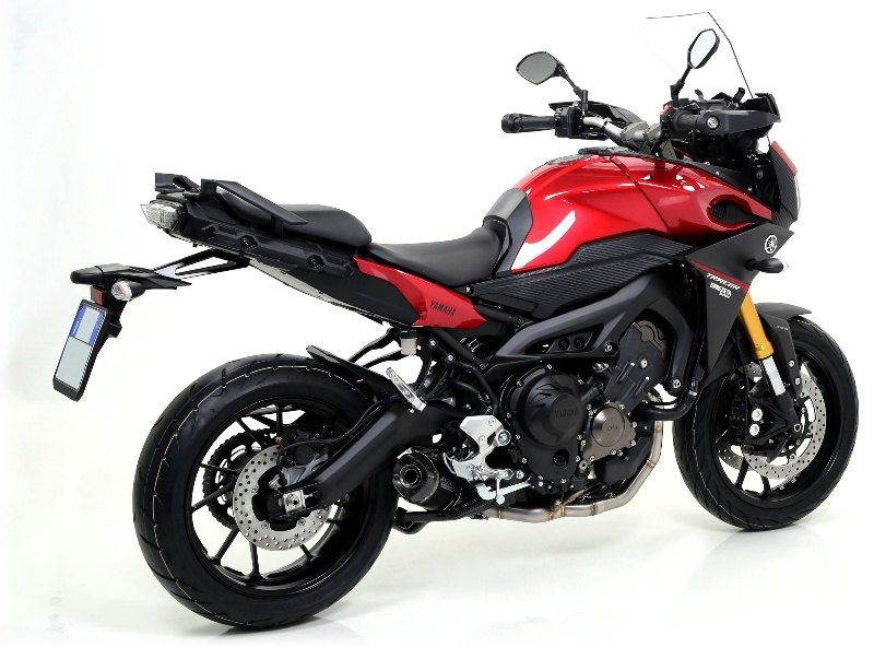ARROW アロー THUNDER スリップオンマフラー MT-09 TRACER 900 GT YAMAHA ヤマハ マフラー サイレンサー材質：アルミニウムダーク
