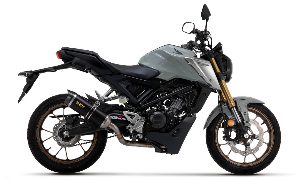 ARROW アロー THUNDER フルエキゾーストマフラー CB 125 R HONDA ホンダ マフラー サイレンサー材質：カーボン｜ウェビック　店