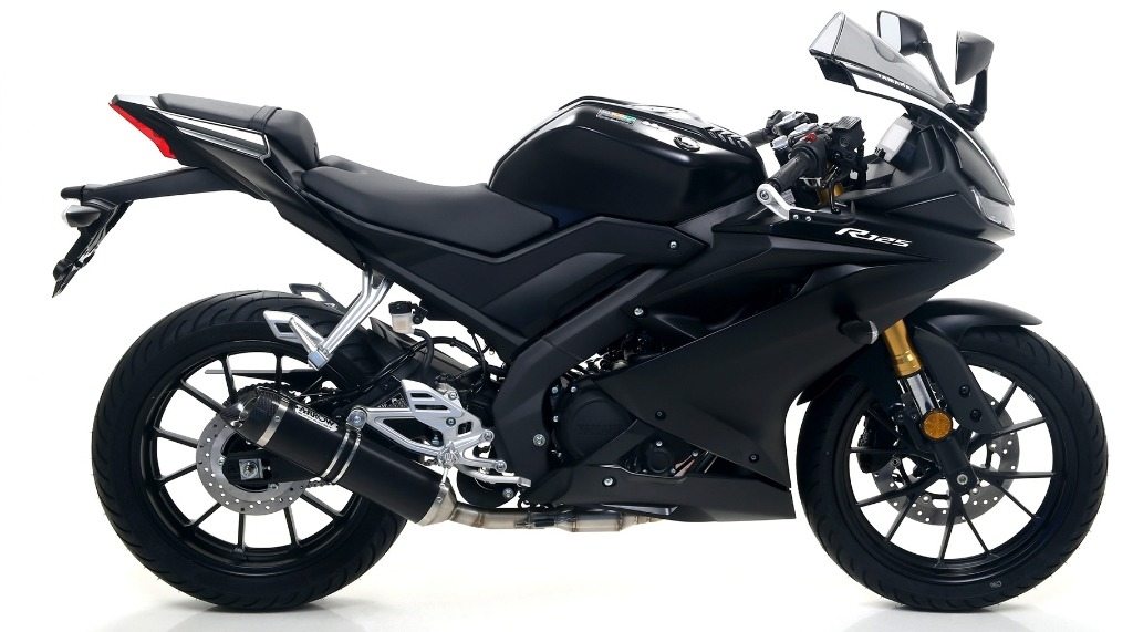ARROW アロー THUNDER スリップオンマフラー MT 125 YZF-R YAMAHA ヤマハ マフラー サイレンサー材質：アルミニウムダーク｜ウェビック　店