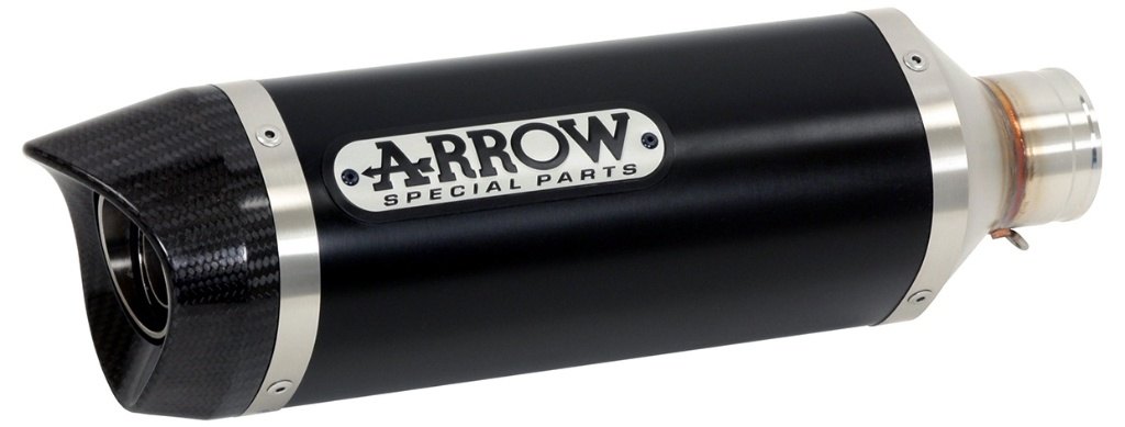 ARROW アロー THUNDER スリップオンマフラー YZF R1 YAMAHA ヤマハ マフラー サイレンサー材質：アルミニウムダーク｜ウェビック　店