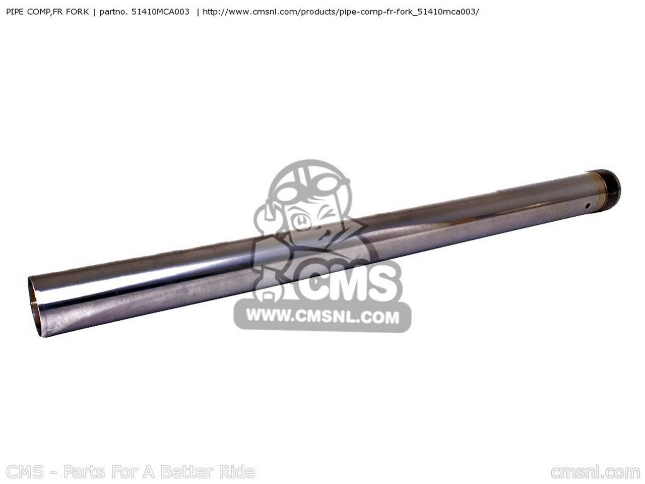 CMS シーエムエス PIPE COMP,FR FORK GL1800 GOLDWING 1 USA 2 3 4 5 6 AUSTRALIA / GH BRAZIL ENGLANDGH EUROPEAN DIRECT SALES FRANCE CMF IRELAND GL1800A KMH CANADA ENGLAND HONDA ホンダ インナーチューブ サスペンション 足回り|ウェビック 店
