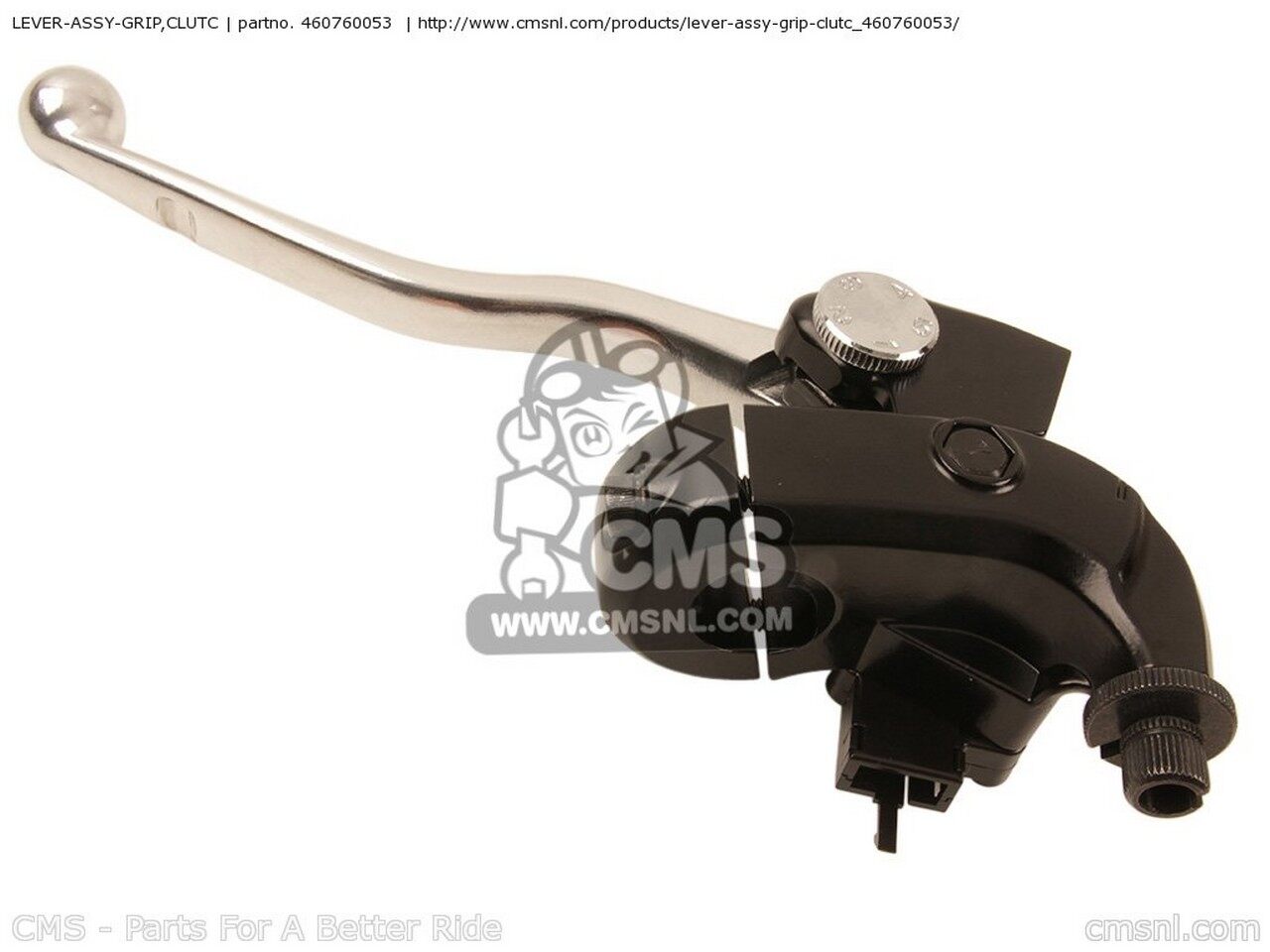 CMS シーエムエス LEVER-ASSY-GRIP，CLUTC EX650C9F NINJA 650R 2009 USA EX650CAF 2010 KAWASAKI カワサキ クラッチレバー ハンドル周辺パーツ ハンドル｜ウェビック　店