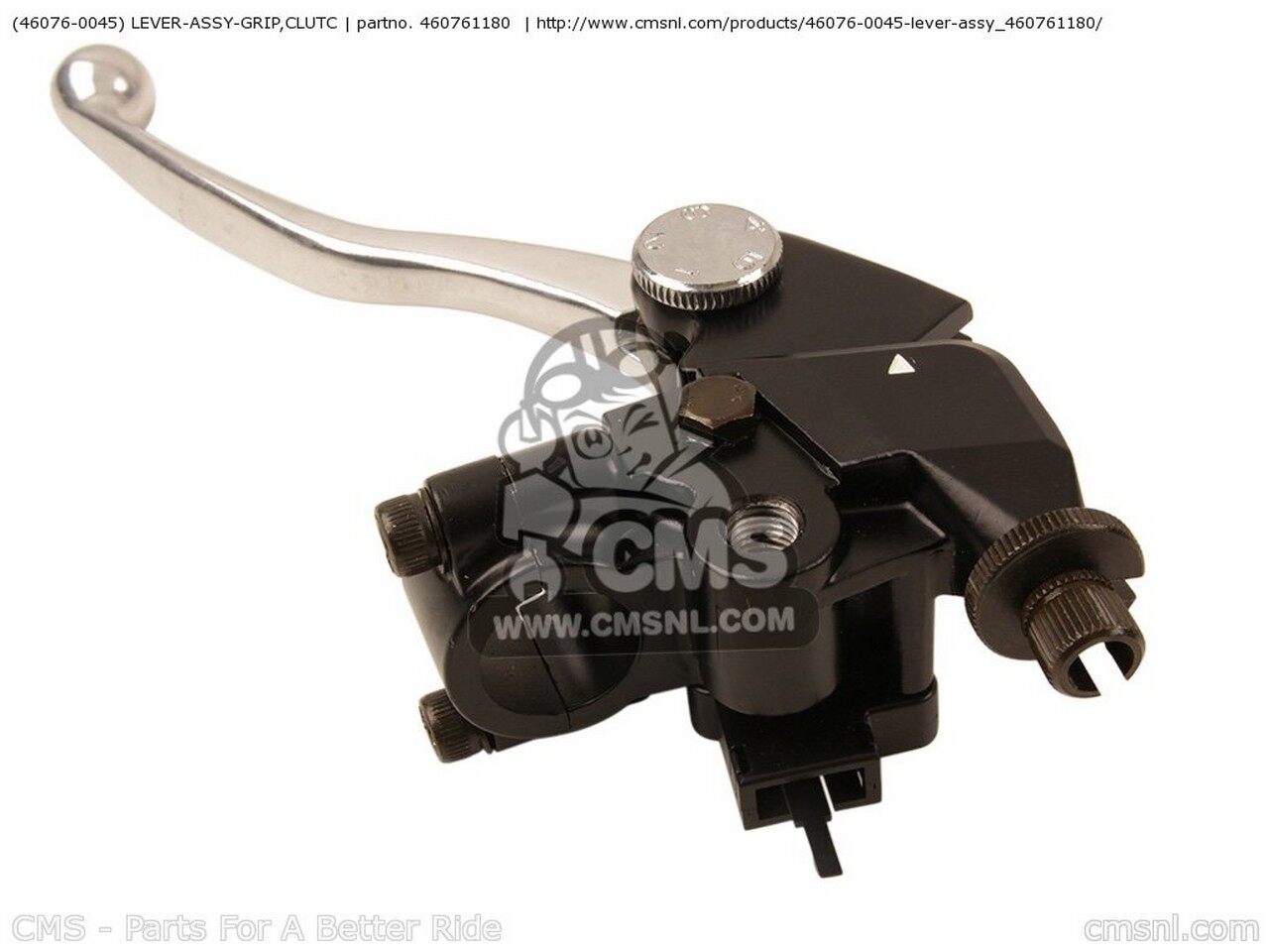 CMS シーエムエス (460760045) LEVER-ASSY-GRIP，CLUTC EX650A6F NINJA 650R 2006 USA CALIFORNIA CANADA ZR750H3 ZR7S 2003 ZR750H4 2004 ZR750H5 2005 ZR750K1 Z750S ZR750K6F KAWASAKI カワサキ クラッチレバー ハンドル周辺パーツ ハンドル｜ウェビック　店