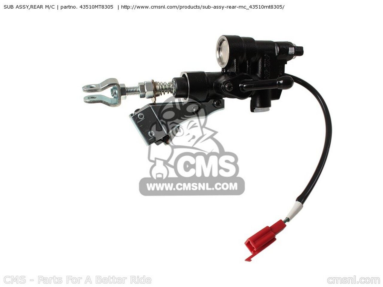 CMS シーエムエス SUB ASSY，REAR M／C GL1500A GOLDWING ASPENCADE Y AUSTRALIA / KPH USA GL1500SE SPECIAL EDITION AUSTRIA ENGLAND MKH EUROPE DIRECT SALES FINLAND FRANCE CMF GERMANY SINGAPORE SPAIN SWEDEN SWITZERLAND HONDA ホンダ ブレーキマスターシリンダー｜ウェビック　店