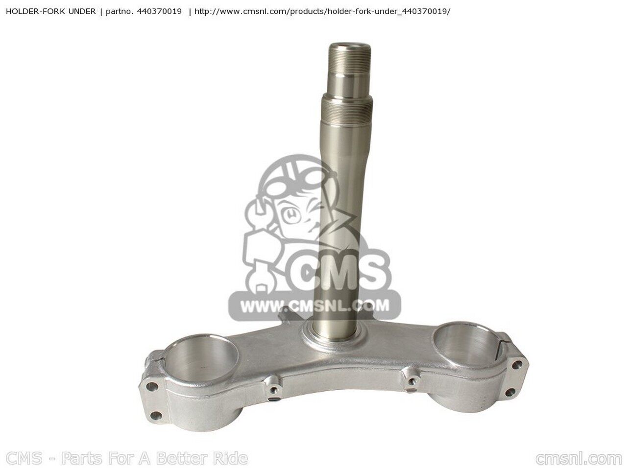 CMS シーエムエス HOLDER-FORK UNDER ZX1000C1 NINJA ZX10R USA CALIFORNIA CANADA ZX1000C2 KAWASAKI カワサキ トリプルツリー・ステム・アンダーブラケット ハンドル