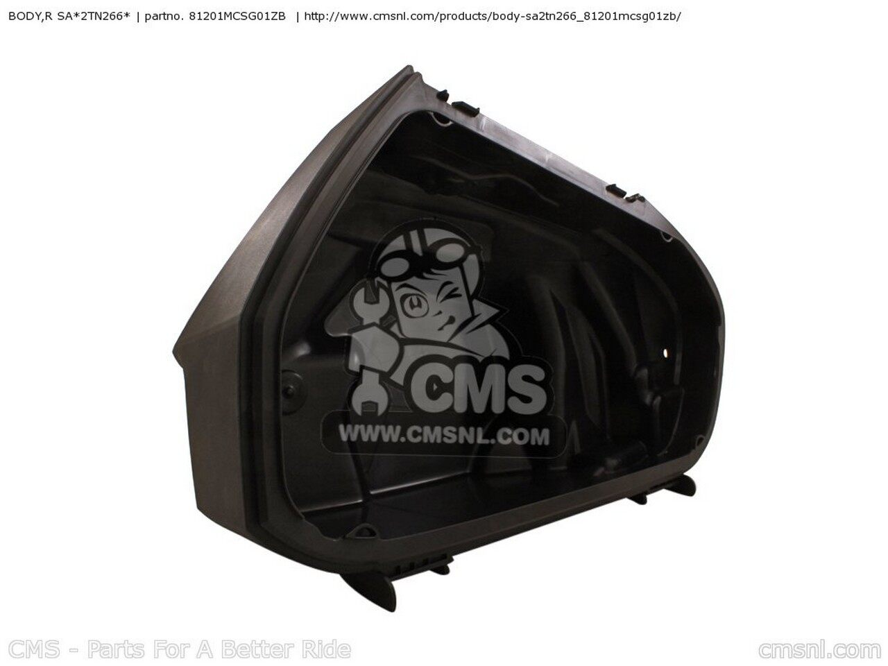 CMS シーエムエス ボディ，R SA*2TN266＊ ST1300 2005 5 USA 2006 6 PANEUROPEAN 2004 4 AUSTRALIA EUROPEAN DIRECT SALES IRELAND 2009 9 / MME FRANCE CMF ST1300A 2008 8 ABS 2002 2 ENGLAND 2003 3 CANADA CHINA MKH KOREA HONDA ホンダ パニアケース｜ウェビック　店 103,926円