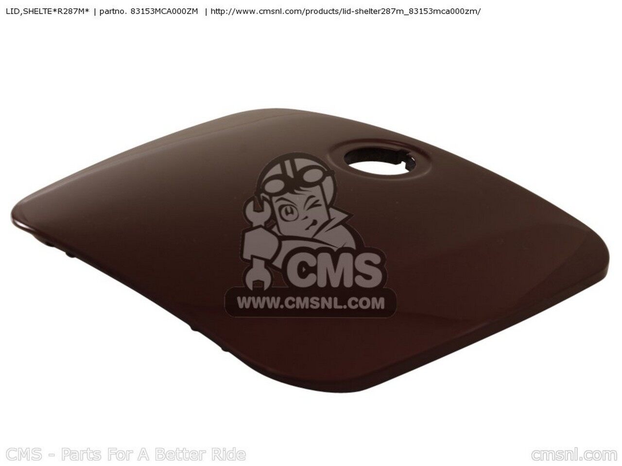 CMS シーエムエス LID，SHELTE*R287M* GL1800 GOLDWING 4 USA 5 GL1800A AUSTRALIA ENGLAND EUROPEAN DIRECT SALES FRANCE / CMF IRELAND HONDA ホンダ ガソリンタンクキャップカバー タンク関連 外装