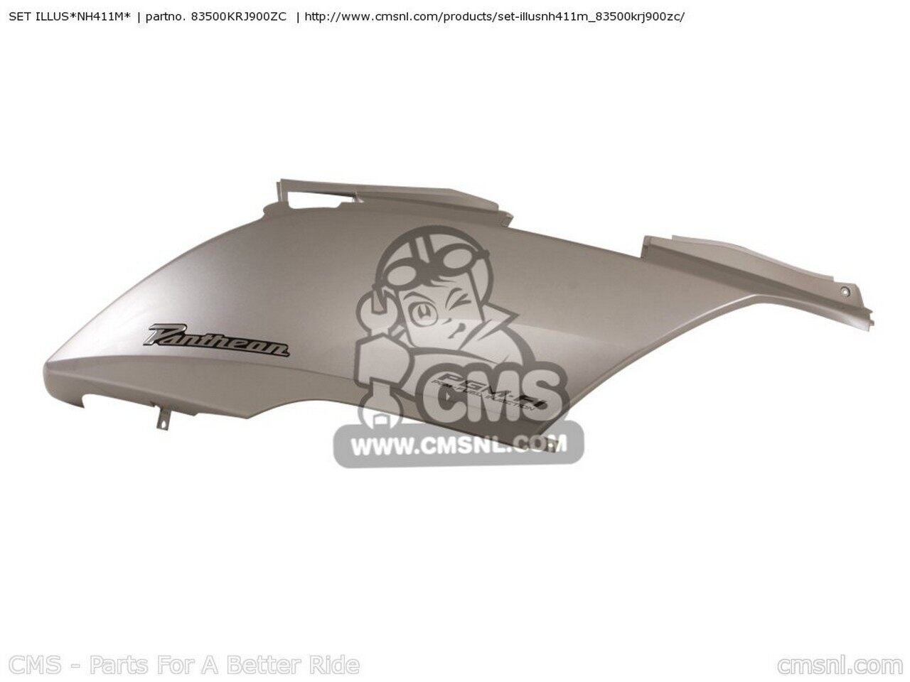 CMS シーエムエス SET ILLUS*NH411M* FES125 PANTHEON 2003 3 ENGLAND EUROPEAN DIRECT SALES FRANCE 2004 4 2005 5 HONDA ホンダ サイドカウル・サイドカバー カウル関連 外装