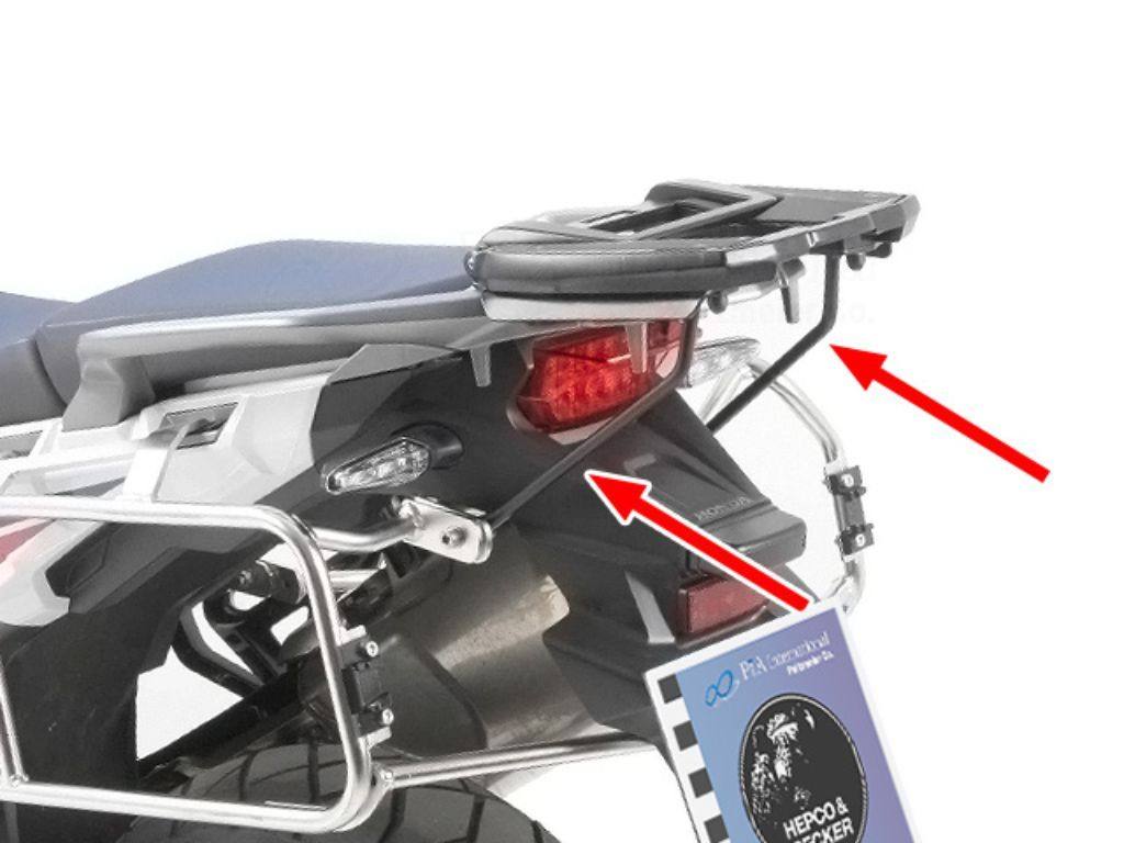 HEPCO＆BECKER ヘプコ＆ベッカー 補助ステー for Alurack／Easyrack CRF1000L AfricaTwin HONDA ホンダ バッグ・ボックス取り付けステー 車体用バッグ・ケース