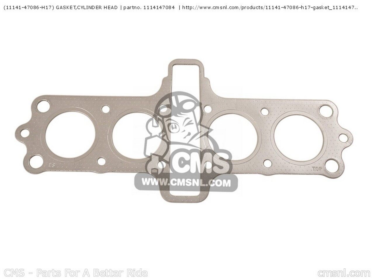 CMS シーエムエス (11141-47086-H17) GASKET，CYLINDER HEAD GS550 1980 T GENERAL EXPORT E01 USA E03 1981 X GS550D E02 E15 E22 E24 E25 GS550E E04 E18 E21 E26 E30 E34 GS550L 1979 N E39 1982 Z GS550T SUZUKI スズキ エンジンガスケット エンジンパーツ エンジン｜ウェビック　店