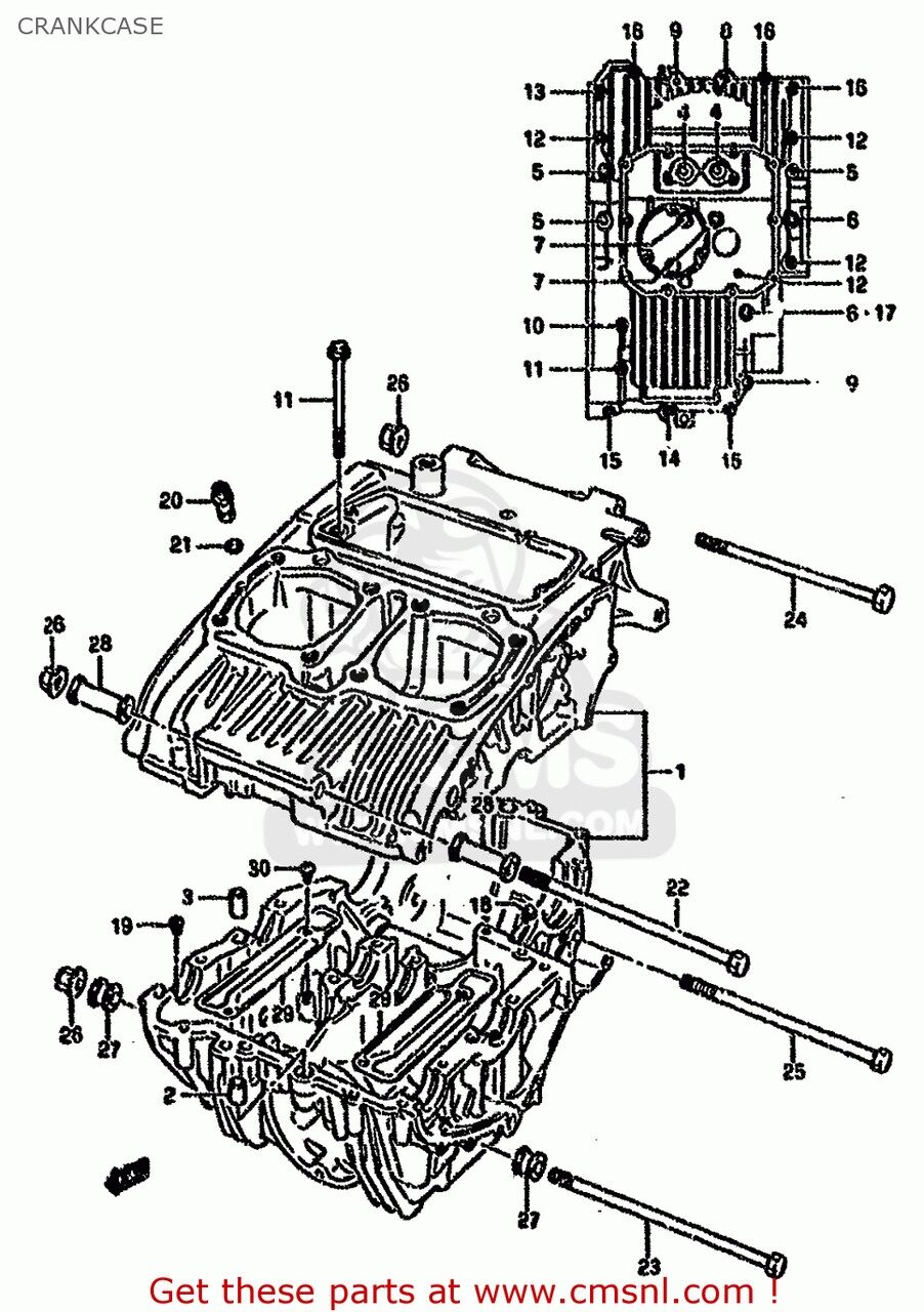 CMS シーエムエス CRANKCASE SET GS500E 1989 K E01 E02 E04 E15 E16 E17 E21 E22 E24 E25 E34 E39 USA E03 1990 L 1991 M 1992 N E18 E53 1993 P 1994 R E37 / P9 1995 S 1996 T GS500ESK BRAZIL GS500EU GERMANY AUSTRALIA SUZUKI スズキ エンジンパーツ エンジン