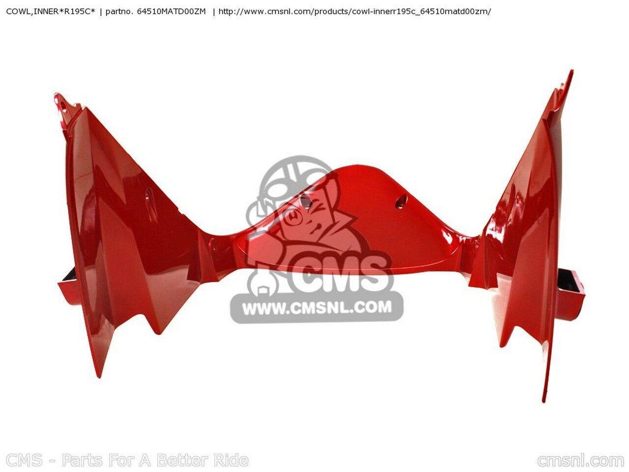 CMS シーエムエス COWL，INNER*R195C* CBR1100XX SUPERBLACKBIRD 2 BRAZIL CANADA ENGLAND EUROPEAN DIRECT SALES FRANCE 3 HONDA ホンダ インナーカウル・インナーパネル 外装