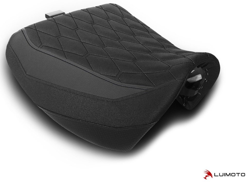 LUIMOTO ルイモト フロントシートカバー PAN AMERICA HARLEY-DAVIDSON ハーレーダビッドソン シートカバー シート関連 外装 カラー：スエードブラック／PRODIGYブラック／TEC-GRIP／PERFブラック／ブラックステッチ
