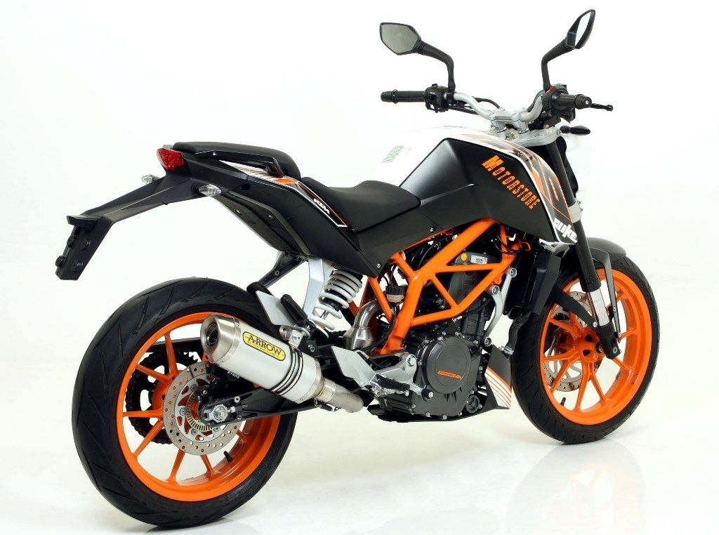 ARROW アロー THUNDER スリップオンマフラー RC 125 390 DUKE KTM マフラー サイレンサー材質:アルミニウムダーク|ウェビック 店