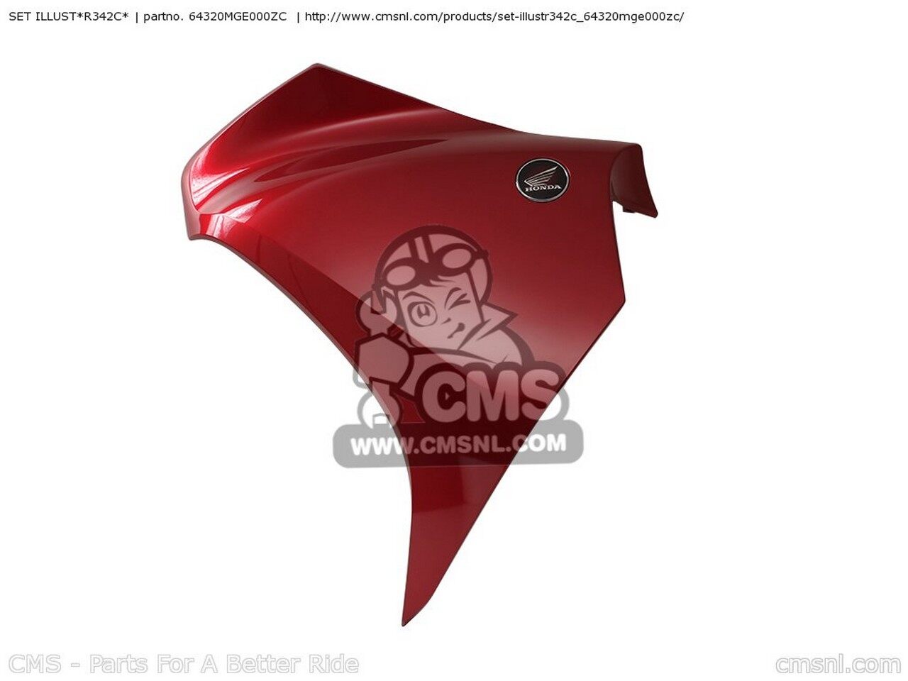 CMS シーエムエス SET ILLUST*R342C* VFR1200F A AUSTRALIA CHINA ENGLAND / MKH EUROPEAN DIRECT SALES FRANCE CMF KOREA B VFR1200FD BRAZIL HONDA ホンダ サイドカウル・サイドカバー カウル関連 外装|ウェビック 店