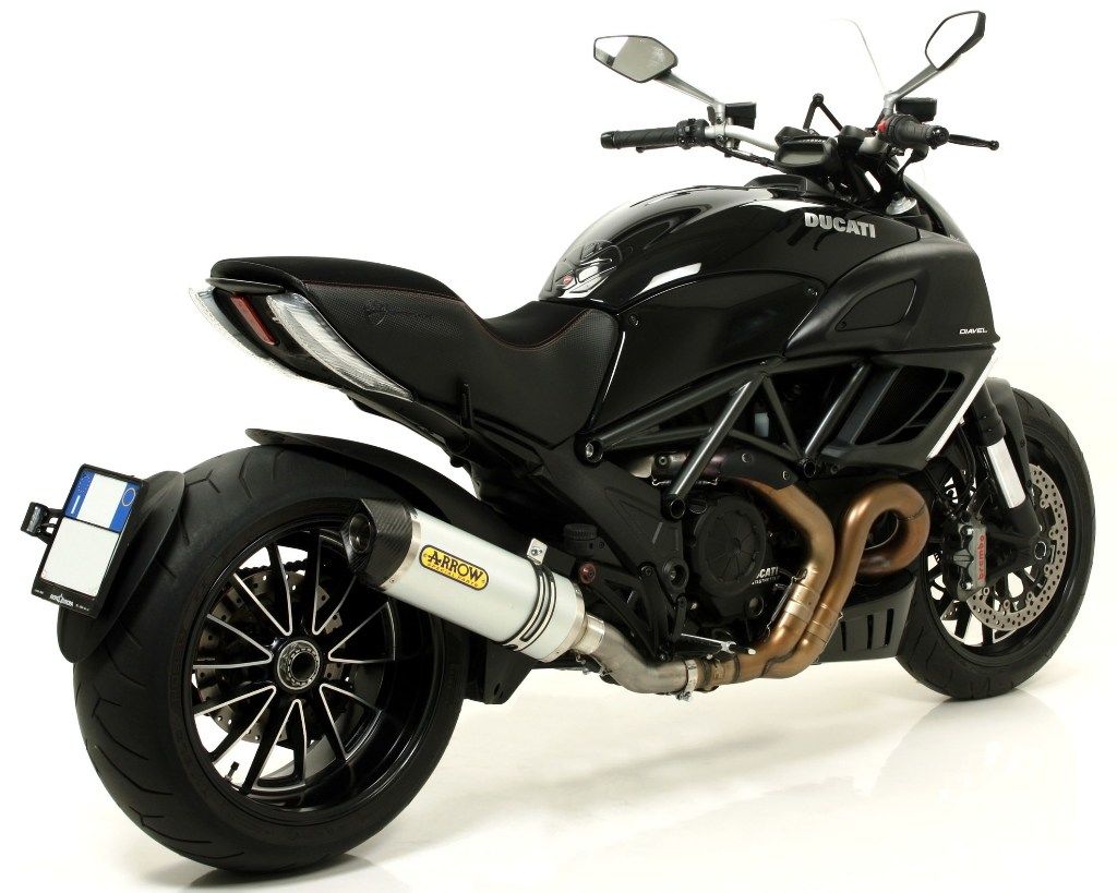 ARROW アロー RACE-TECH スリップオンマフラー DIAVEL MONSTER 821 1200 MULTISTRADA 1200S DUCATI ドゥカティ マフラー サイレンサー材質：アルミニウム