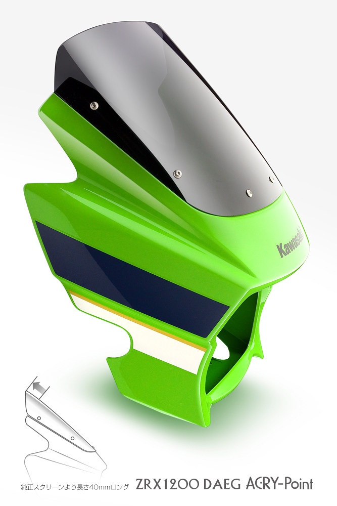 楽天市場】NOJIMA ノジマ スクリーン ZRX1200R ZRX1200 DAEGダエグ