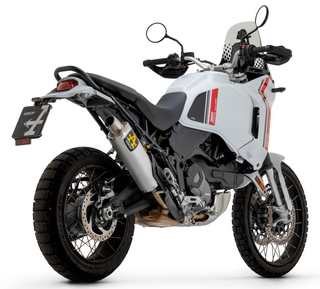 ARROW アロー INDY RACE スリップオンマフラー DESERT X 950 DUCATI ドゥカティ マフラー サイレンサー材質：アルミニウム｜ウェビック　店
