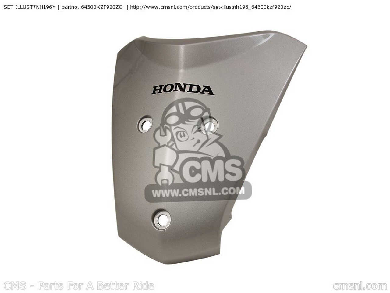 CMS シーエムエス SET ILLUST*NH196* ANF125 2010 A ENGLAND / MKH EUROPEAN DIRECT SALES FRANCE GREECE ANF125A HONDA ホンダ その他スクーター外装 カウル関連 外装