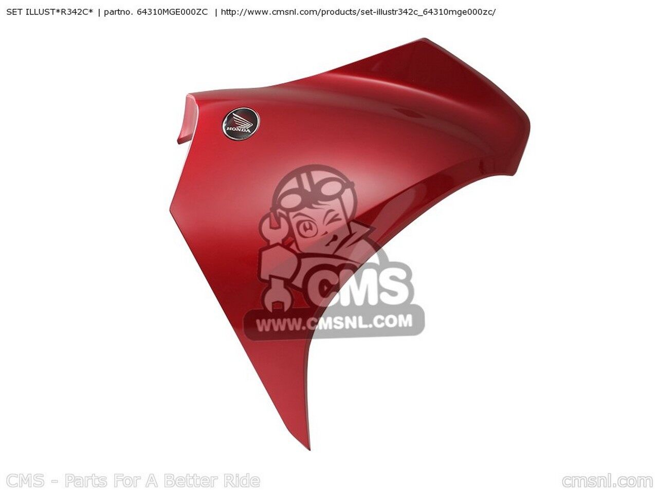 CMS シーエムエス SET ILLUST*R342C* VFR1200F A AUSTRALIA CHINA ENGLAND / MKH EUROPEAN DIRECT SALES FRANCE CMF KOREA B VFR1200FD BRAZIL HONDA ホンダ サイドカウル・サイドカバー カウル関連 外装|ウェビック 店
