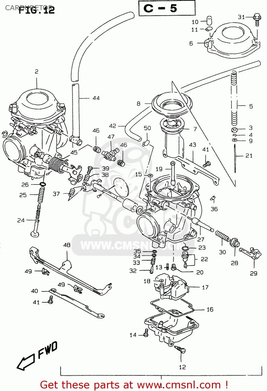 CMS シーエムエス (1320202D60) CARBURETOR,RH. GS500E 1997 V E02 E04 E22 E24 E25 E34 E37 1998 W E18 1999 X 2000 Y GS500EU E39 SUZUKI スズキ キャブレター 吸気関連 エンジン