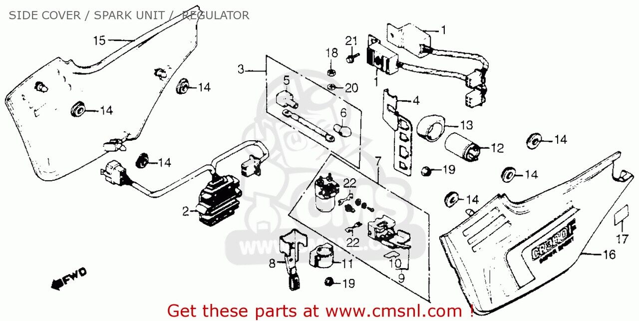 CMS シーエムエス (31600MA6000) RECT.ASSY，REG. CB750F B AUSTRALIA CANADA ENGLAND EUROPEAN DIRECT SALES FRANCE GENERAL EXPORT KPH MPH GERMANY SOUTH AFRICA C D ITALY CB750F2 CB750K FOUR HONDA ホンダ レギュレーター・レクチファイヤ 電装系｜ウェビック　店
