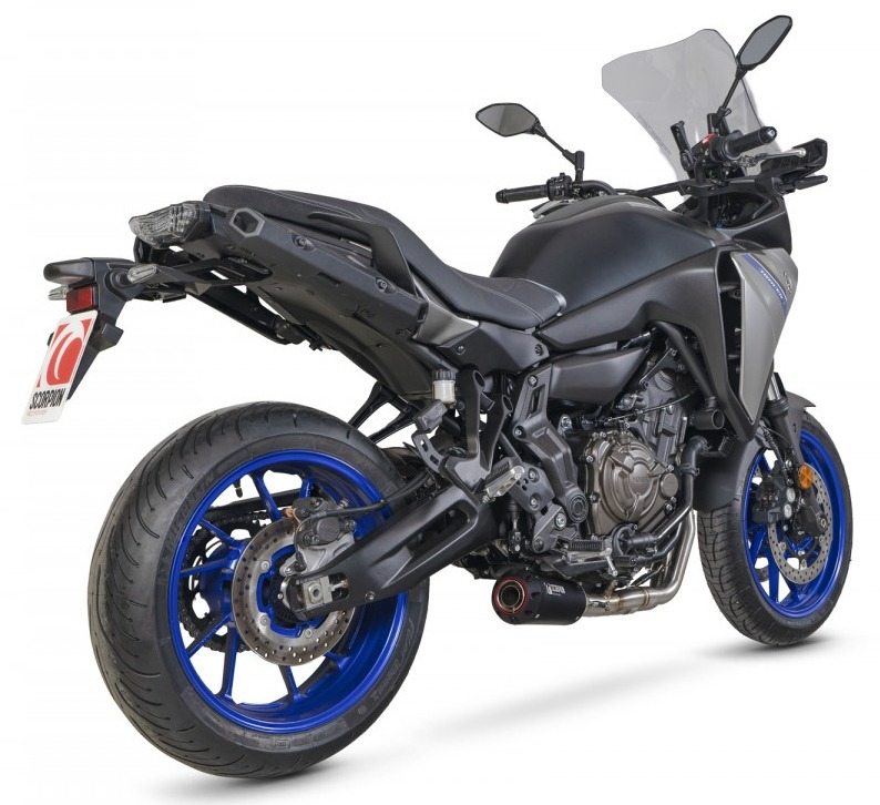 SCORPION スコーピオン レッドパワー フルエキゾーストマフラー TRACER 7 YAMAHA ヤマハ マフラー タイプ：ブラックセラミック